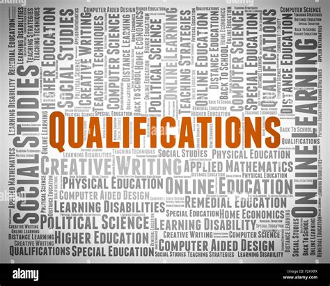 another word for qualifications.